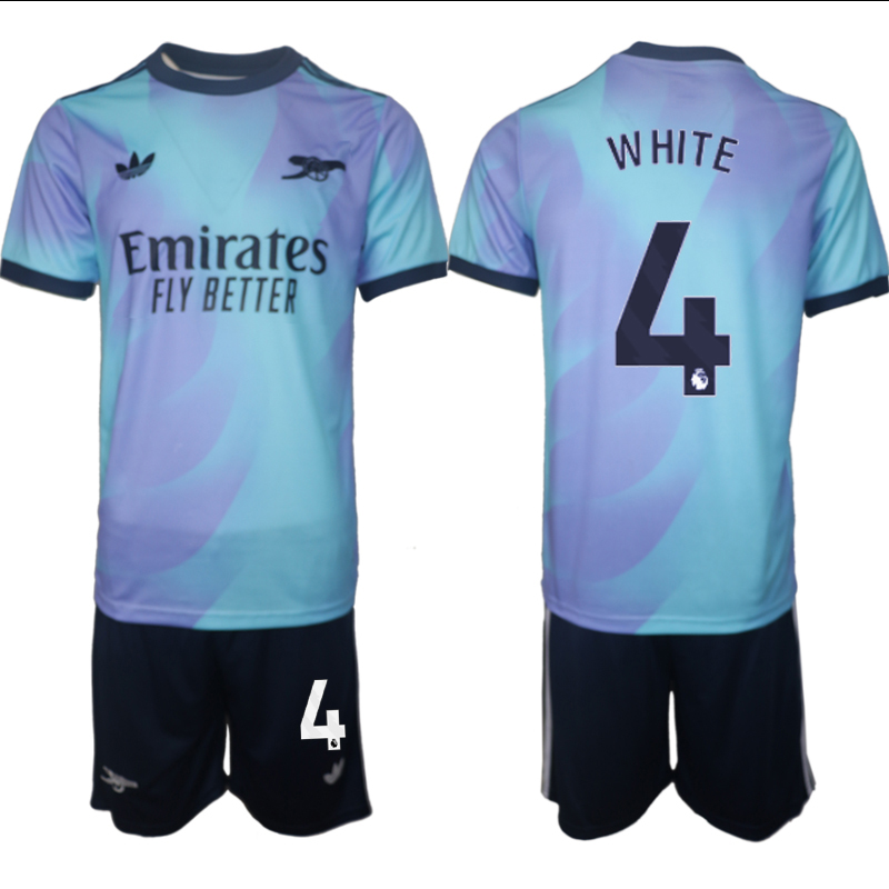 Men 2024-2025 Club Arsenal away Purple blue #4 Soccer Jersey->ac milan jersey->Soccer Club Jersey